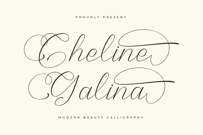 Cheline Galina Modern Calligraphy