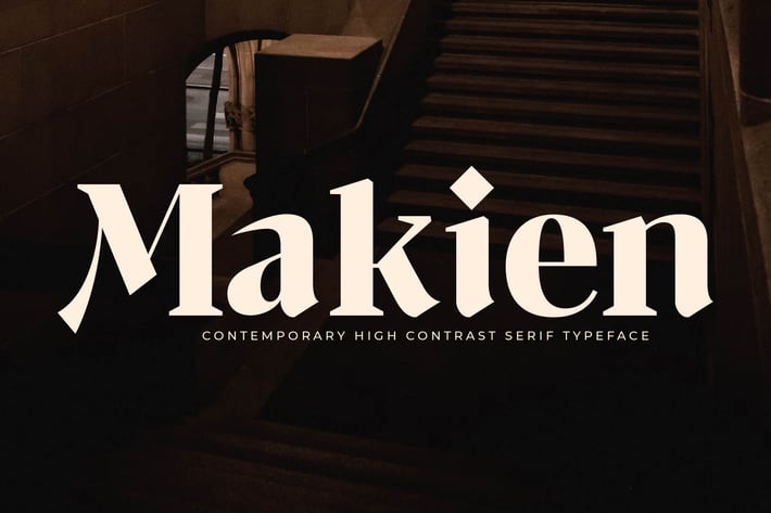 Makien Contemporary High Contrast Serif
