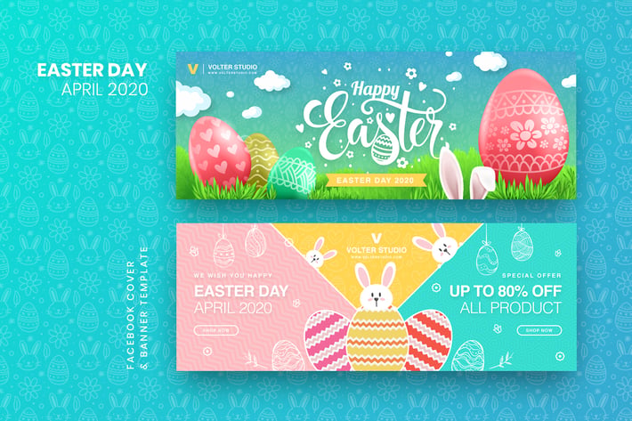 Easter Day Facebook Cover & Banner Template