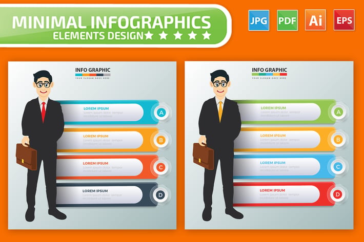 Businessman Infographic Elements