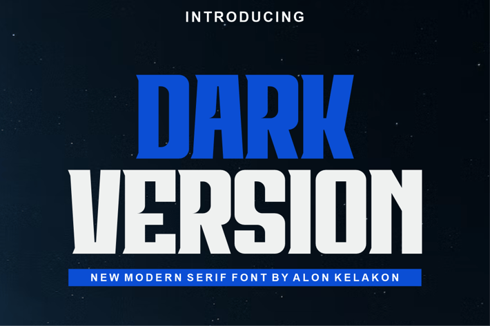 Dark Version Font