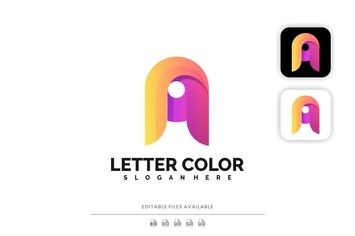 Letter Gradient Colorful Logo