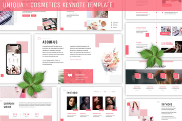 Uniqua - Cosmetics Keynote Template