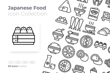 Japanese Food Outline Icon