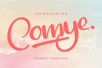 Comye | Script Typeface Font