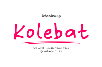 Kolebat - Natural Handwritten Font