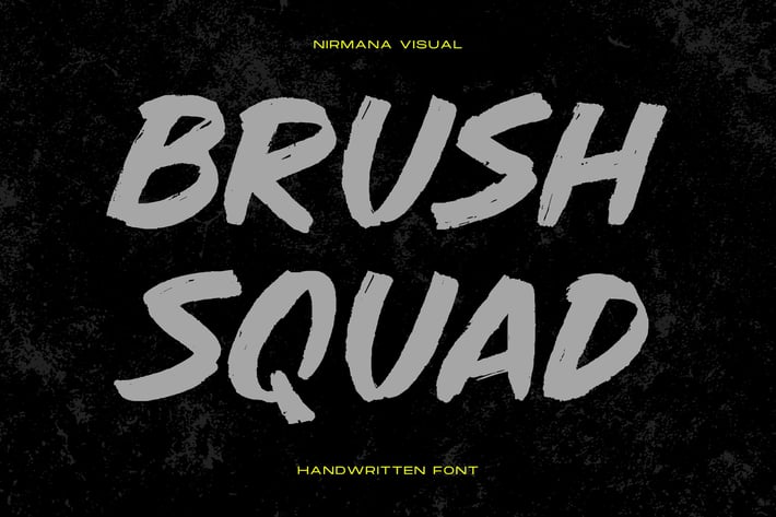Brush Squad - Logo Font