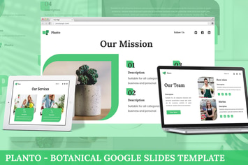 Planto - Botanical Google Slides Template