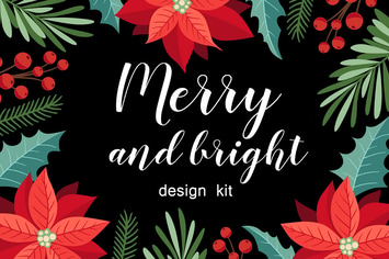 Merry and Bright Christmas Design Kit