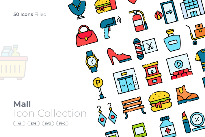 Mall Filled Icon