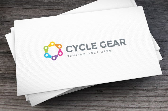 Color Gear Logo Template