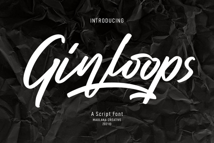 Ginloops Handwritten Script Font