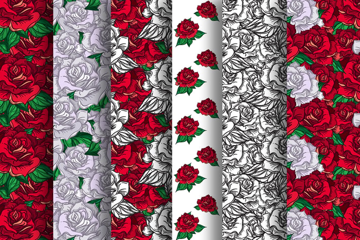 Romantic Roses Patterns