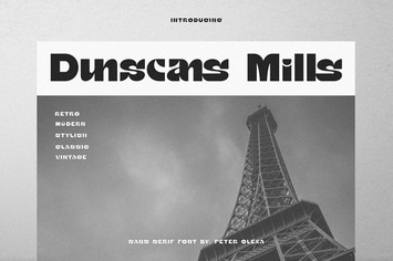 Dunscans Mills - Modern Bold Sans