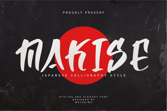 Makise - Japan Calligraphy Style