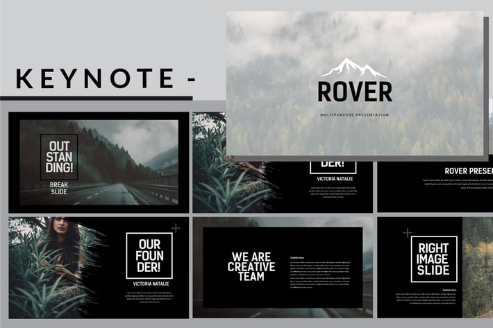 Rover Adventure - Dark Keynote Template
