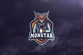 Monstar Sport and  Esports Logos 