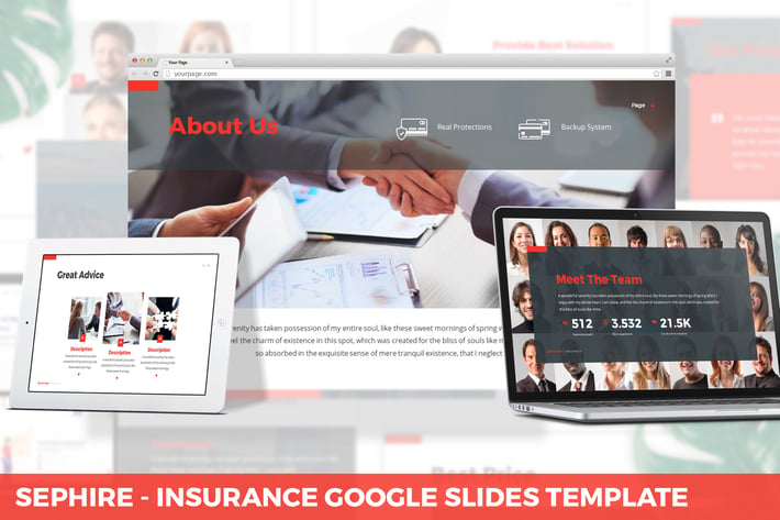 Sephire - Insurance Google Slides Template