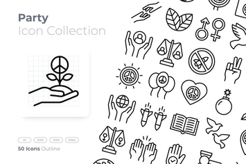 Peace Outline Icon
