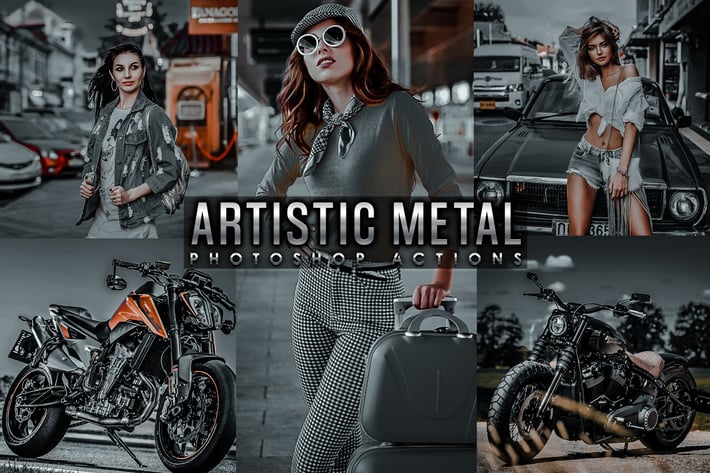 Artistic Collection - Metal Photoshop actions