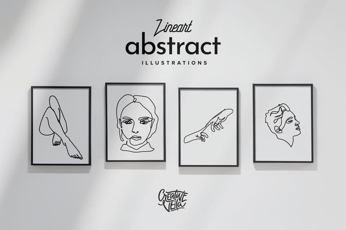 Lineart Abstract Vector Illustrations