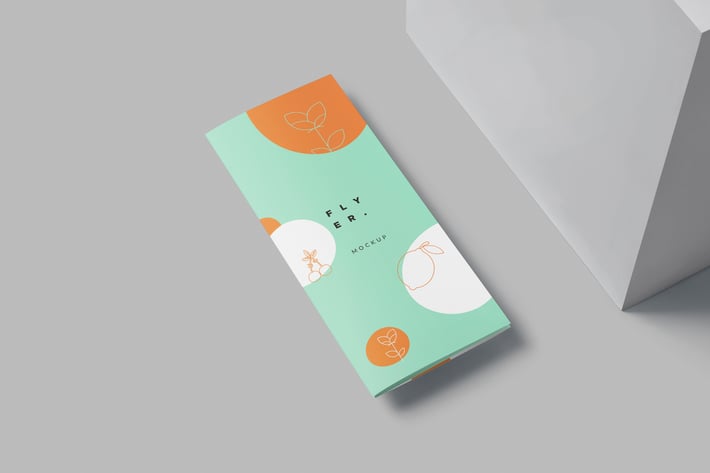 US Letter Trifold Brochure Mockups
