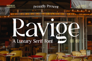 Ravige Luxury Serif Font 