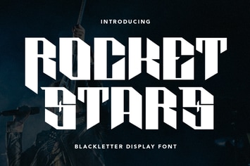 Rocket Stars Blackletter Display Font