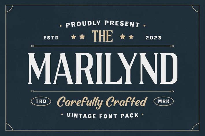Marilynd - Vintage Font Pack