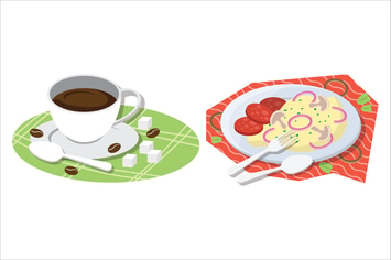 Breakfast Food Illustration