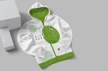 Zipper Hoodie Mockup Templates