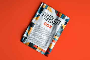 Poster And Documents Mockup 003