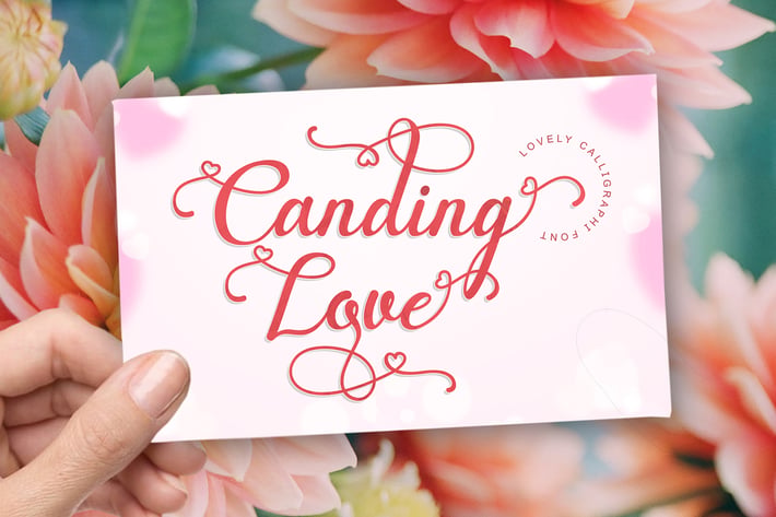 Canding Love - Script Font