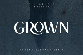 Grown - Modern Elegant Serif Font