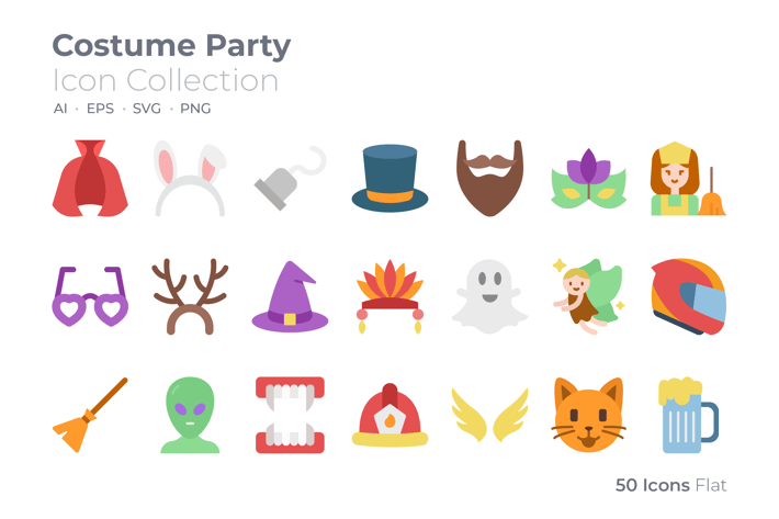 Costume Party Color Icon