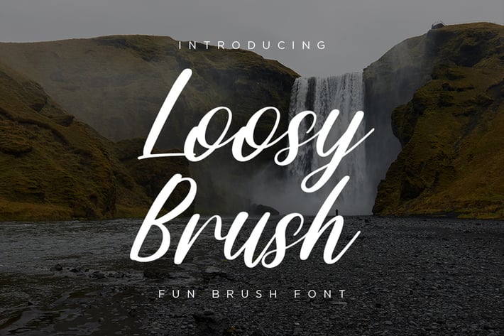 Loosy Brush - Fun Script Font