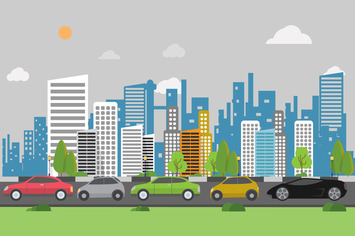 Traffic Jam - Illustration Background