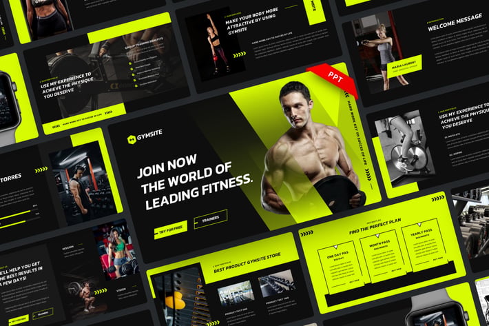 Gymsite - Fitness & Gym PowerPoint