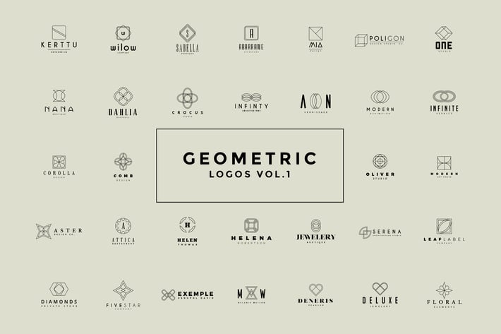 50 Geometric Logos Vol.1