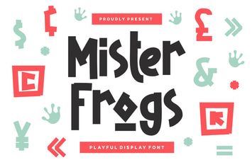 Mister Frogs - Display Font
