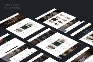 Hotel & Resort PSD Template