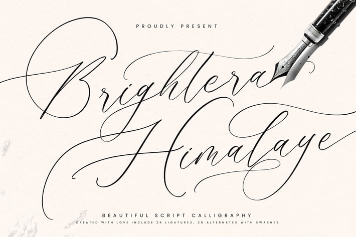 Brightera Himalaye Script Calligraphy