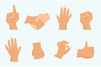 Hand Gestures Illustration