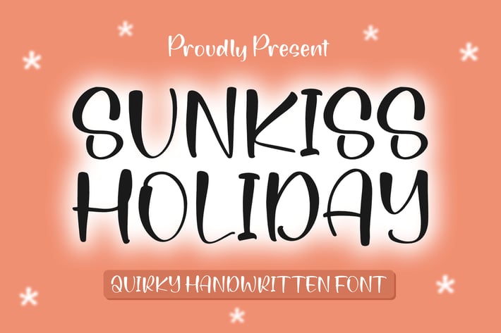 Sunkiss Holiday Quirky Handwritten Font