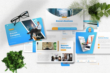 Bravers - Pitch Deck Powerpoint Template