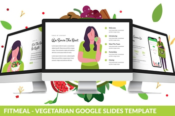 Fitmeal - Vegetarian Google Slides Template