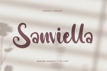 Sanviella - A Modern Handwritten Font