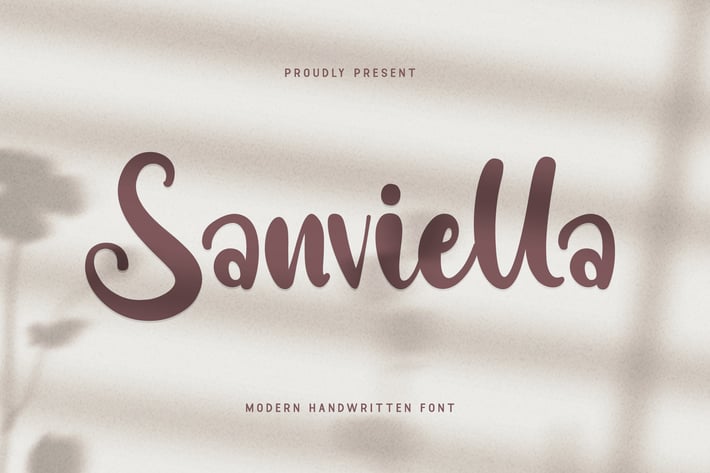 Sanviella - A Modern Handwritten Font