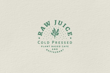 Vintage Badge Logo - Raw Juice Cold Pressed