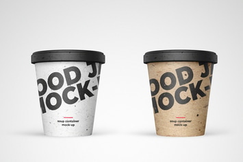 Food Take Away Container Mock-up Template